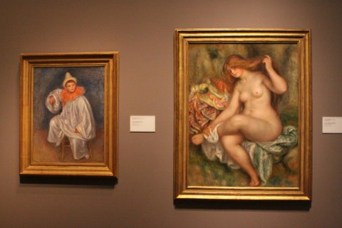 The White Pierrot e Seated Bather de Renoir