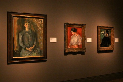 Madame Cézanne, de Paul Cézanne, 1886, Graziella, de Renoir, 1896 e Portrait of a Woman, Edgar Degas, 1877