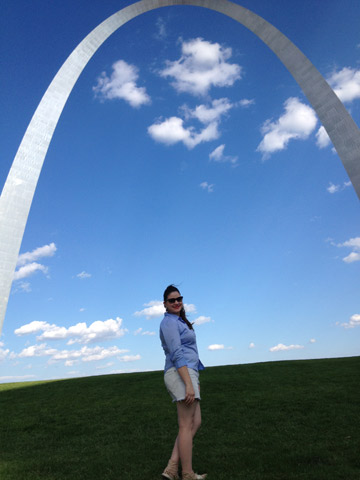 O Gateway Arch em Saint Louis