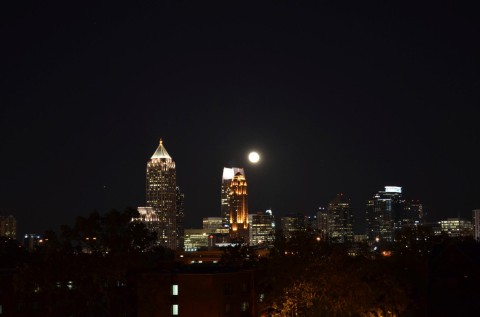 Downtown Atlanta a noite