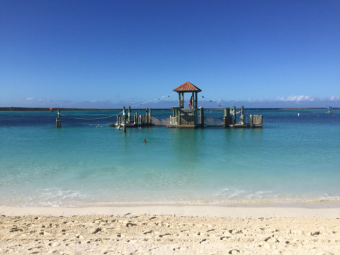 Castaway Cay em novembro - água mais fria do que em março