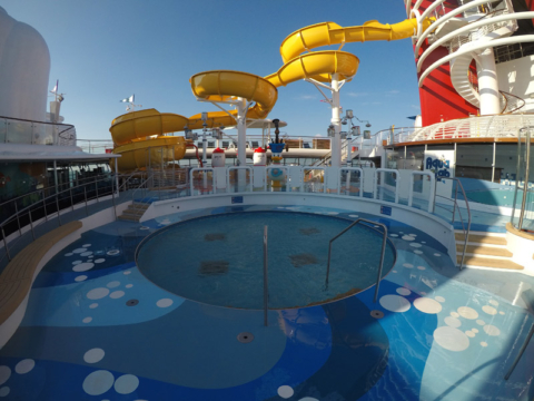 Nova piscina infantil e Aqualab no Disney Wonder, foto: Luciana Misura