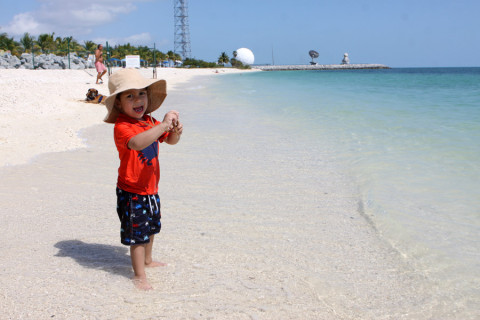 Eric na praia em Key West: essa dava pra ir andando