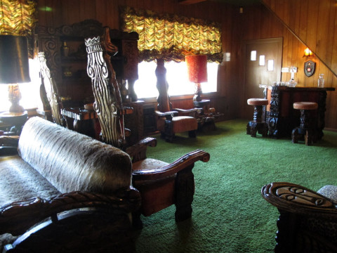 Jungle Room, que Elvis adicionou nos anos 70