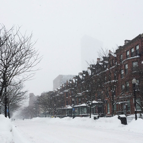 Inverno em Boston: muitas nevascas