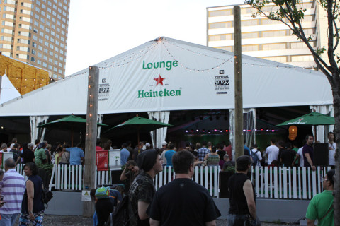 O Lounge da Heineken, que também tinha shows
