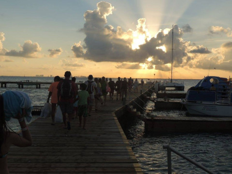 Pôr-do-sol maravilhoso em Isla Mujeres