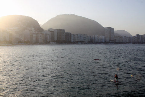 Final do dia em Copacabana