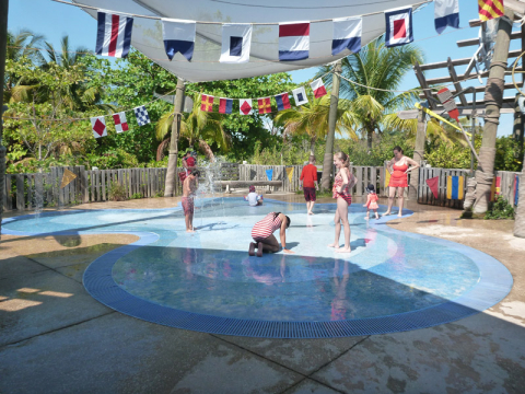 Spring a Leak, uma splash zone pras crianças brincarem