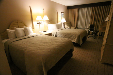 Nosso quarto no The Balle of Baton Rouge Hotel em Baton Rouge, Louisiana