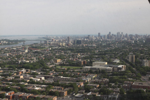 A vista do alto da Torre, o centro da cidade ao longe
