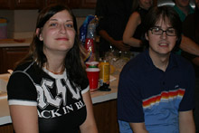 Erika, a boleira responsável por esse bolo lindo, e Mike