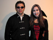 Eu e Gabe prontos para a festa!