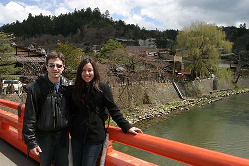 Eu e Gabe em Takayama, na nossa primeira viagem ao Japão
