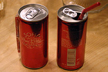 O champagne de latinha fez sucesso, é gostosinho.