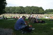 Gabe e o mar de gente