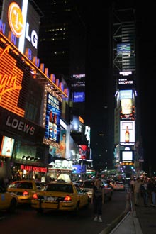 As luzes na Times Square