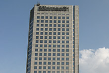 O prédio da Microsoft onde eu estava trabalhando