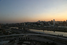 Pôr-do-sol no dia que o PCC causou confusão e o Gabe foi mandado mais cedo pro hotel