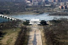 O Lincoln Memorial, para mim o mais bonito de todos.