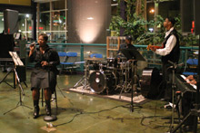 A banda de jazz no Science Museum