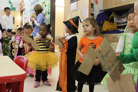 Halloween na escolinha da Julia em 2010