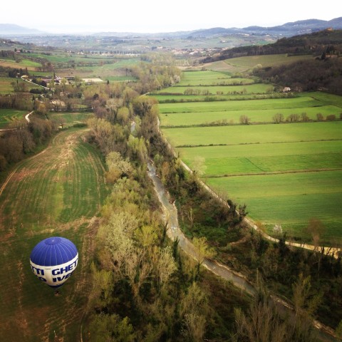 Passeio de balão na Toscana