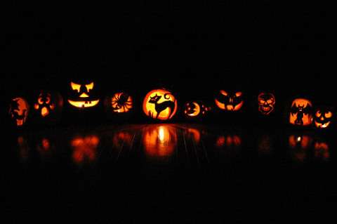 Nossas abóboras de Halloween de 2007