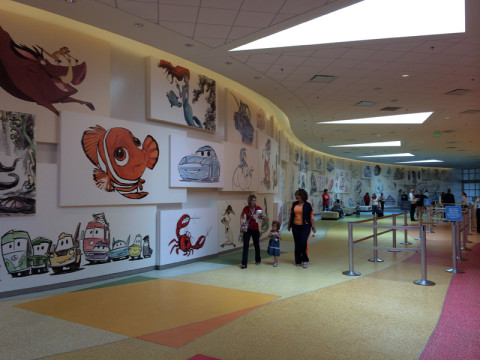Outro lado do lobby do Art of Animation. Foto: Gabe Misura