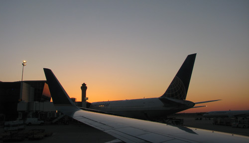 Da janela do avião no vôo de Seattle pra Austin