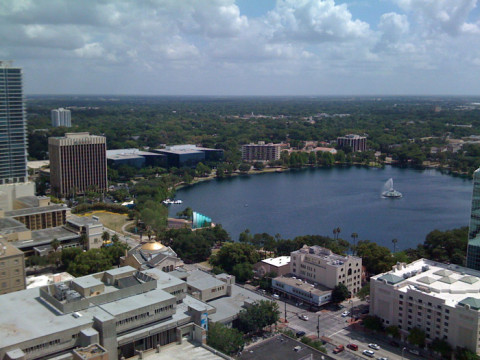Lake Eola, downtown Orlando