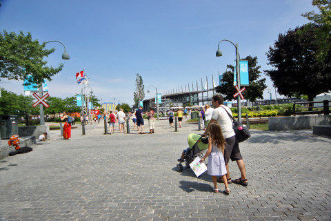 Chegando no Old Port, Vieux Port de Montréal