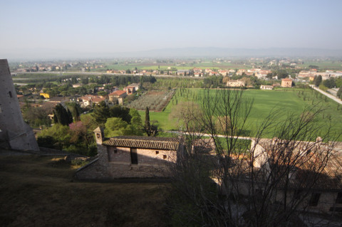 Paisagem da Umbria, essa vista é pertinho da Porta Venere