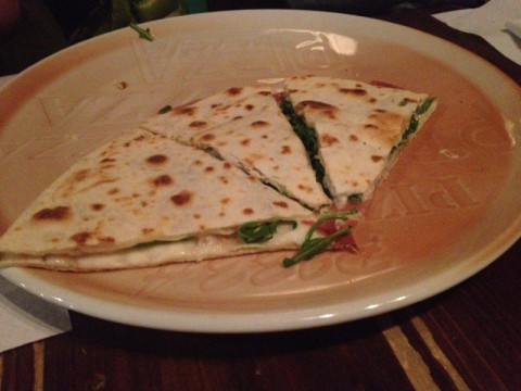 Piadina delícia que uma pessoa do grupo comeu e eu provei