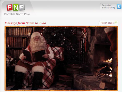 pnp video papai noel para julia falando