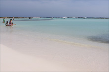 A água da Baby Beach em Aruba é espetacular