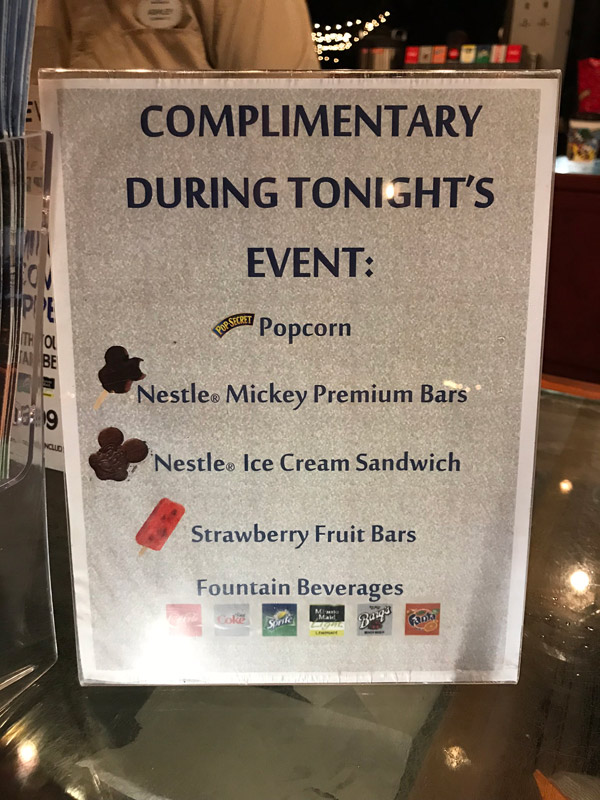 Bebidas e sorvetes que você pode pegar durante o evento