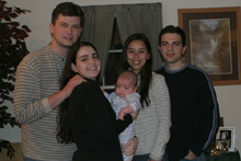 John, Renata, Thomas, eu e Gabe.