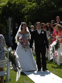 Eu e Gabe casamos em um parque chamado Addison Oaks, onde tem uma área para casamentos